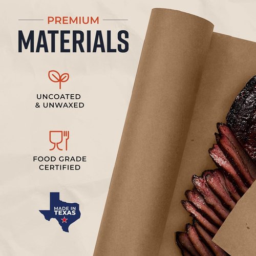 Brown Kraft Butcher Paper Roll - Food-Grade 18" x 100' | Durable Unbleached Paper for BBQ & Smoking Meat
