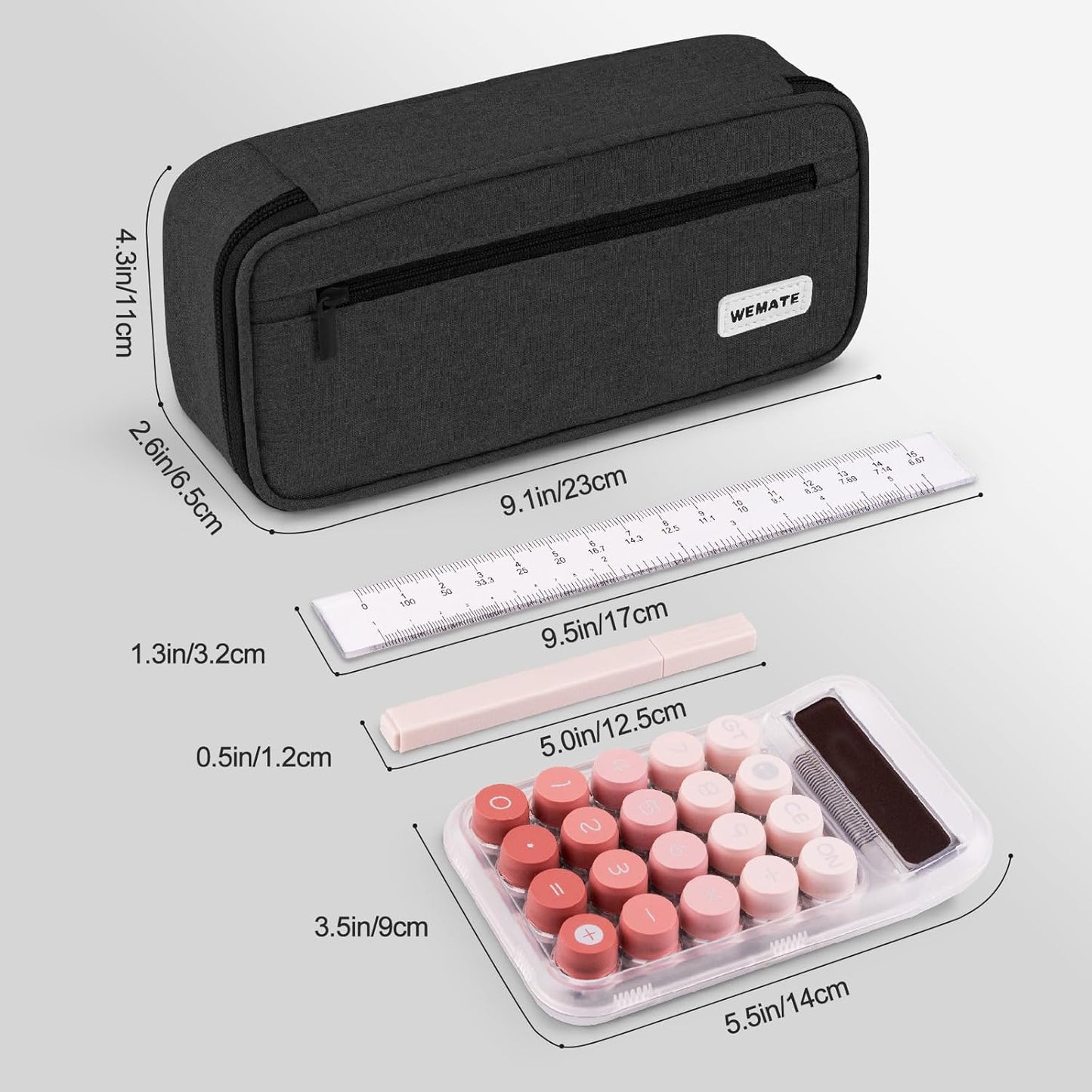 WEMATE Large Pencil Case - Ultimate Storage Organizer for Stationery | Back-to-School Essential