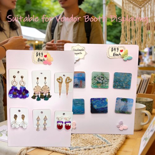 Metal Pink Magnet Display Board by [Brand Name] - 14" x 10" Anti-Slip Bulletin Board for Home Office & Events