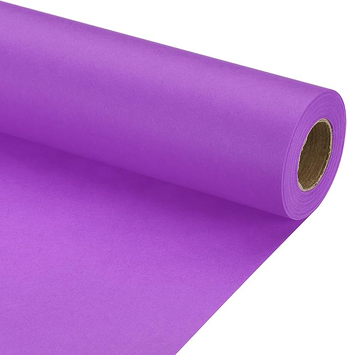 PATIKIL Wrapping Paper, 12" x 500"(42') 70 GSM Craft Paper Roll Kraft Packing Paper for Poster Bulletin Board, Gift Wrapping, Dark Purple