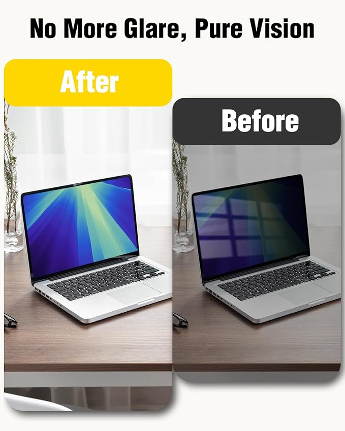 F FORITO Magnetic Privacy Screen Protector Compatible with MacBook Pro 16 inch (2019-2020, A2141), Removable 360° Anti Peeping Anti Blue Light Anti Glare Laptop Privacy Shield