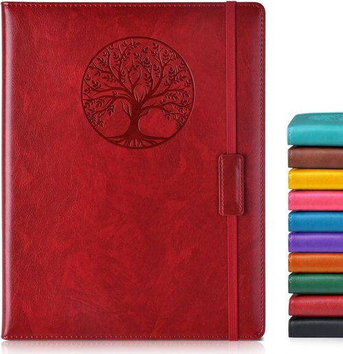 Biuwory Leather Hardcover Journal - 256 Pages A4 Notebook for Writing & Note Taking | Ideal for Travel & Business