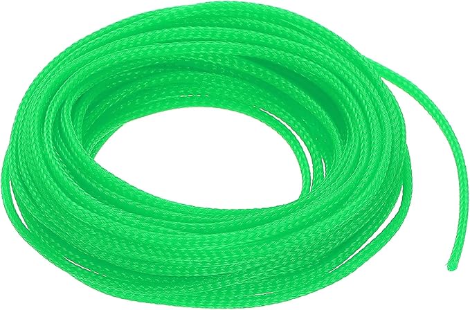 uxcell PET Expandable Sleeving 25ft 1/8" Green Cable Management Sleeve Cord Organizer for Wrap Protect Cable