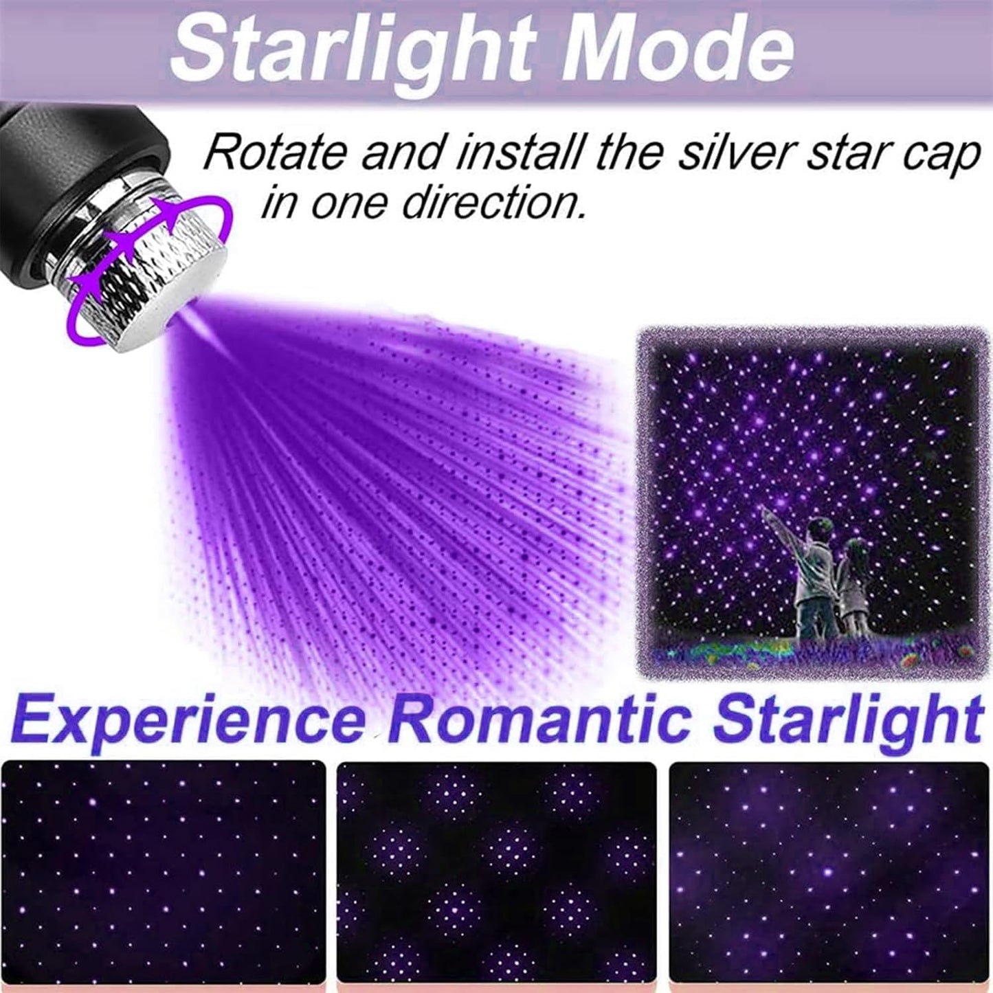 Skiennix High Power Purple Laser Pointer - USB Rechargeable for TV/LED/LCD Demonstrations & Outdoor Use