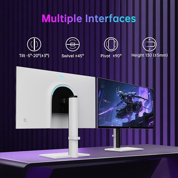 KTC 27 Inch 4K Gaming Monitor, Dual Mode UHD 160Hz & FHD 320Hz, Fast IPS, HDR400, Adaptive Sync, 90W Type-C, HDMI 2.1 & DP 1.4, Height Adjustment PC Monitor, VESA, KVM Support, H27P6