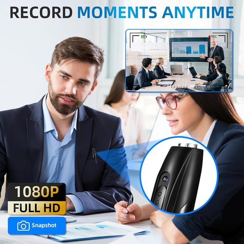 Skiennix 1080P Mini Hidden Camera - HD Security Pen Camera with Long Battery Life | Easy to Use, Compact Design