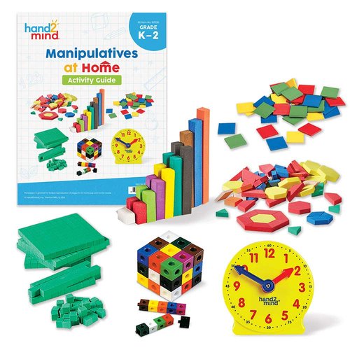 Hand2Mind Take Home Math Manipulatives Kit - Engaging Learning Tools for Kids K-2 | 292 Pieces