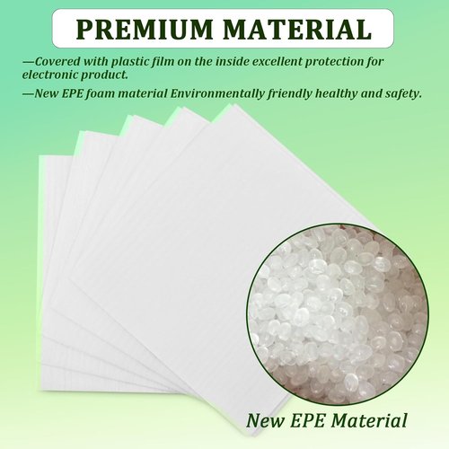 Foam Pouches | 50 Pack 10x12 Inch Cushion Wrap for Fragile Items - Ideal for Mugs, Glasses, Dishes