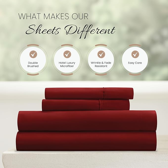 Linen Market 4 Piece Bed Sheet Set