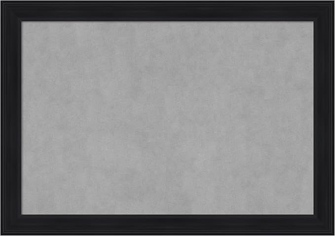 Amanti Art Black Framed Magnetic Board 29x41 Large Vision Board for use with Magnets, 100% Metal Sheet to Display Items as Office Decor or for Home Organization in mudroom, Kitchen or Kids Room