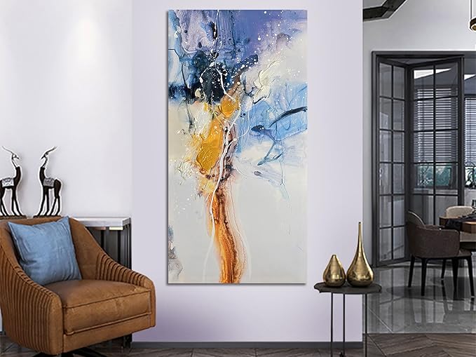 Ardemy Abstract Wall Art Extra Large Bedroom Canvas Wall Decor Living Room Modern Textured Pictures Paintings Artwork for Walls Kitchen Dining Room Home Office, 58"x29"
