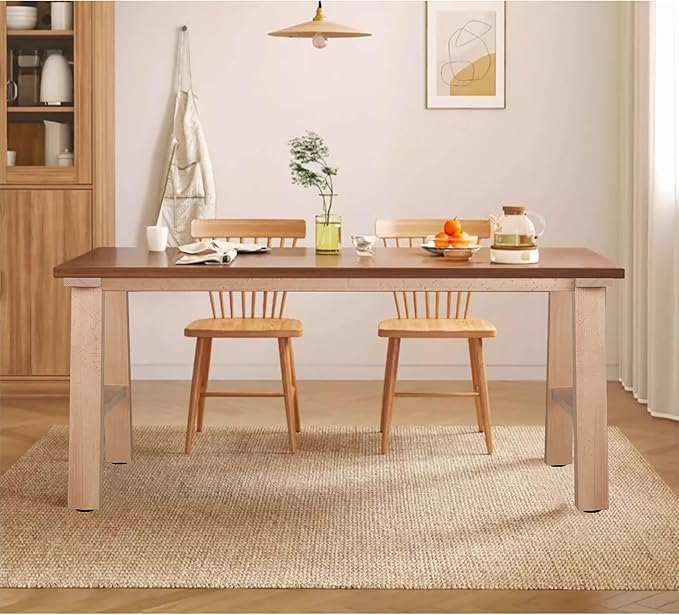 28" Wood Furniture Legs, Bench, Desk and Coffee Table Replacement Legs, Heavy Duty Furniture Feet, Square Unfinished Wooden Legs Set of 2, Home DIY Legs with Adjustable Levelers Screw-H Design