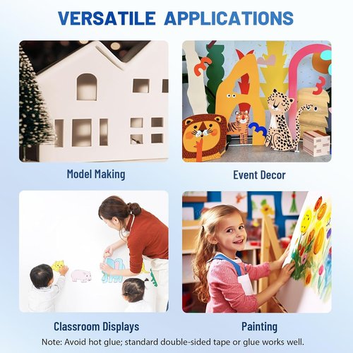 Foam Board 24 x 36 in - Double-Sided White Poster Board | 3 Pack for Crafts, Art, and Displays