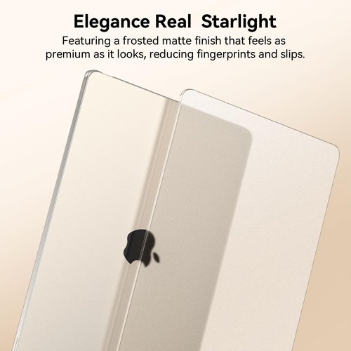 EooCoo MacBook Air 15-Inch Case - Matte Starlight Protective Hard Shell Cover for Study & Travel