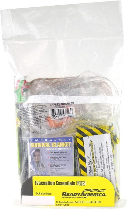 QuakeHOLD! Emergency Preparedness Kit - Compact Survival Bag with 5-Year Food & Water | Ideal for Home, Office, Car