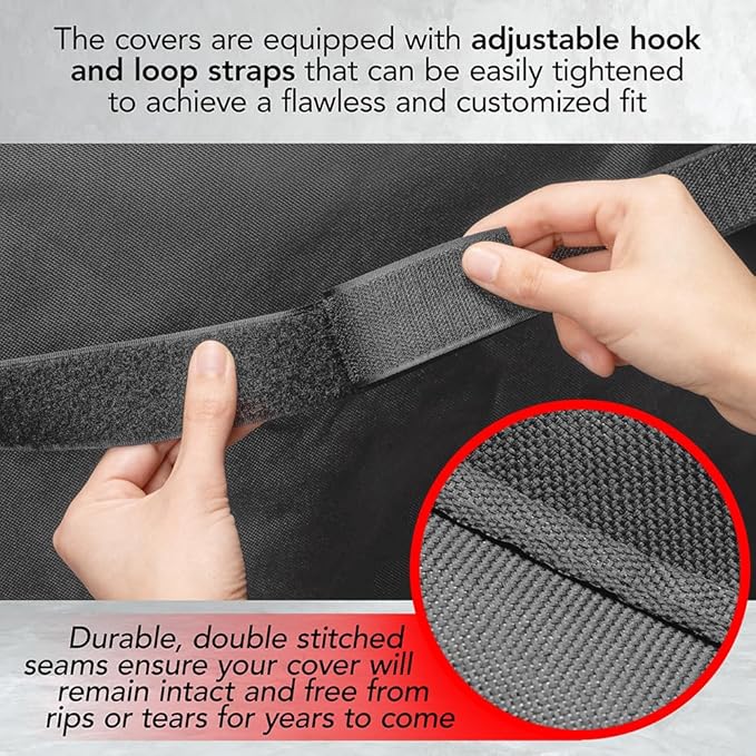 GrillTough Heavy Duty BBQ Grill Cover for Outdoor Grill, 72 Inch – Waterproof, Weather Resistant, UV & Fade Resistant with Adjustable Straps – Gas Grill Cover for Weber, Charbroil, etc. Charcoal