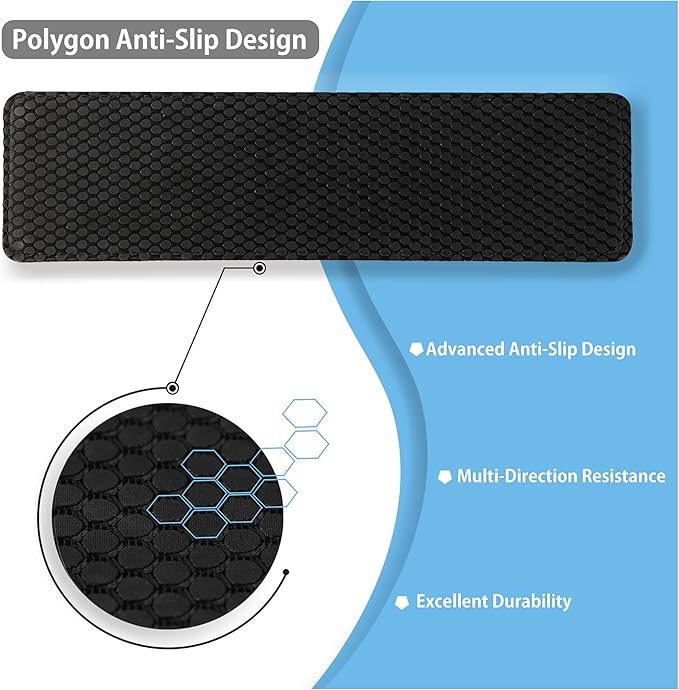 Faluber Cooling Gel Wrist Rest, 17.3-inch Length for Full-Sized Keyboard, Memory Foam Palm Rest with Non-Slip Footpad, Ergonomic Design, Stain Resistant, PC Accessory Gaming Gear (Large-Full Size)