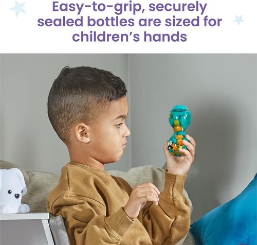 Hand2Mind Sensory Bottles - Opposite Emotions for Toddler Mindfulness | Quiet Fidgets for Classroom
