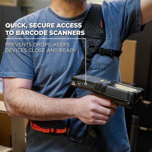 Ergodyne Squids 3143 Barcode Scanner Sling Lanyard - Ergonomic Breakaway Design with EVA Foam Padding