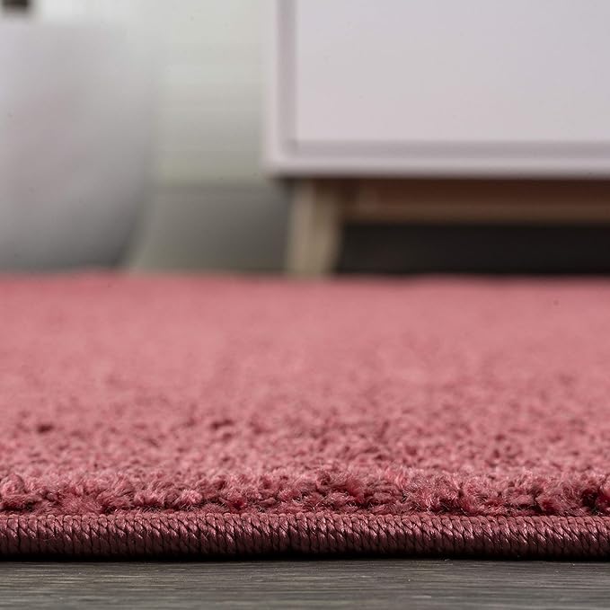 JONATHAN Y Haze Solid Low-Pile Red Indoor Area Rug 12x15, Coastal,Bohemian,Minimalist,Classic, Easy-Cleaning for Living Room,Bedroom,Kitchen,Pet Friendly,Non-Shedding (SEU100E-15)