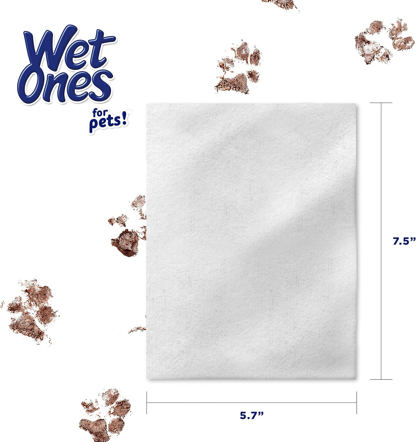 Wet Ones for Cats - Multi-Purpose Grooming Wipes with Aloe Vera | Fresh Scent, 50 Count - Removes Dirt & Odor