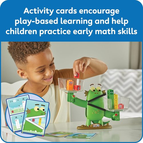 Hand2Mind Numberblocks Blockzee Balance Activity Set - 61 MathLink Cubes & Balance Scale for Educational Fun