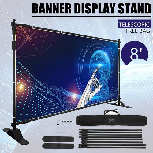 Adjustable Backdrop Banner Stand by [Brand Name] - 10x8 Ft Portable Display for Weddings & Events | Includes Carrying Bag