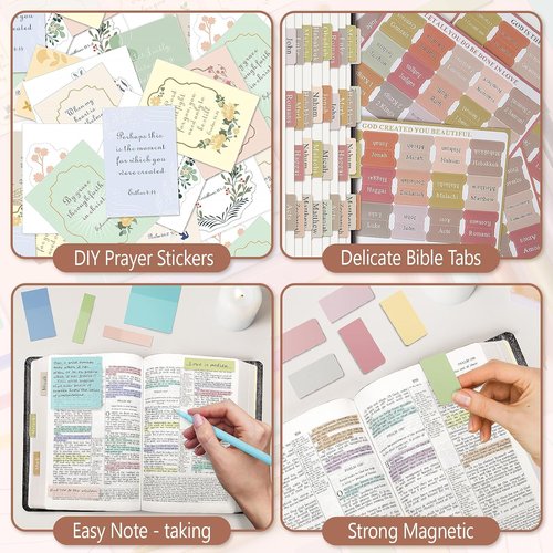 Bible Journaling Kit by Bible Study Supplies - No Bleed Highlighters, Pens & Storage Bag | Ideal Christian Gifts for Women