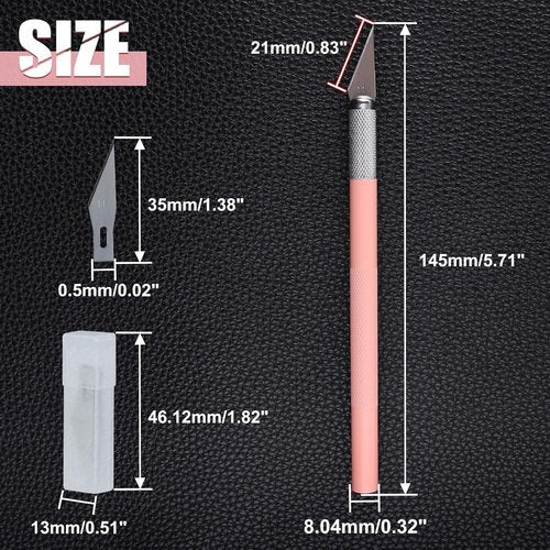 Exacto Knife | Precision Crafting Hobby Knife Kit with A4 Cutting Mat, Steel Ruler & 30 Blades