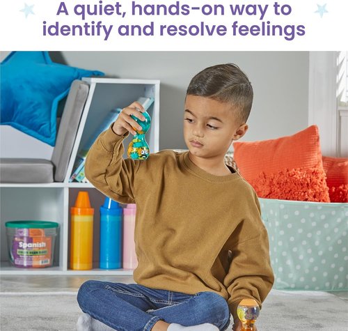 Hand2Mind Sensory Bottles - Opposite Emotions for Toddler Mindfulness | Quiet Fidgets for Classroom