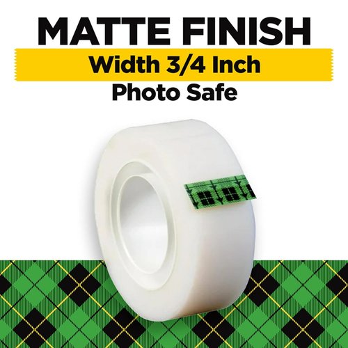 Scotch Magic Tape - Invisible Adhesive for Home & Office | 12 Rolls for School & Classroom Use