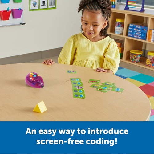 Learning Resources Rechargeable Code & Go Robot Mouse - Interactive STEM Coding Toy for Kids Ages 4+