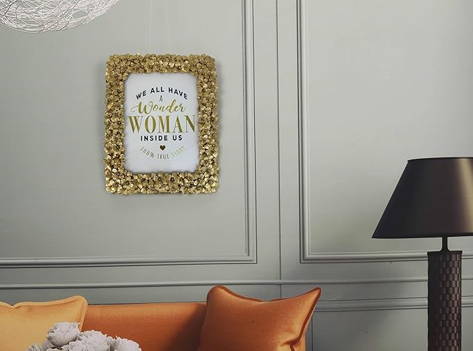 6x8 Antique Gold Picture Frame Vintage Golden Flowers Retro Ornate Photo Frames for Tabletop Display and Wall Mount Horizontal and Vertical(Gold)