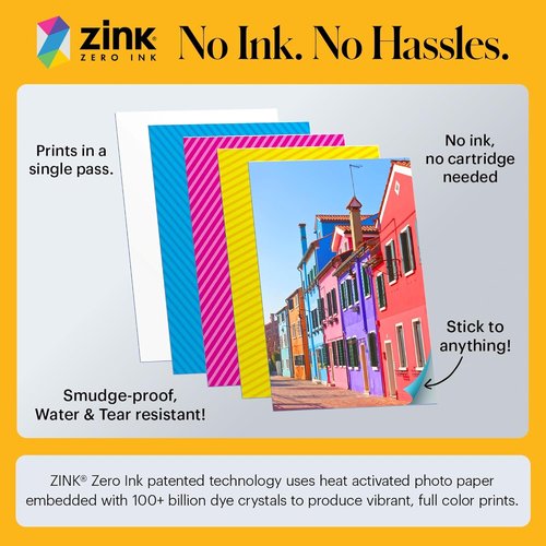 KODAK Printomatic Instant Print Digital Camera - Full-Color 5MP Photos | Portable & Fun Gift, Black