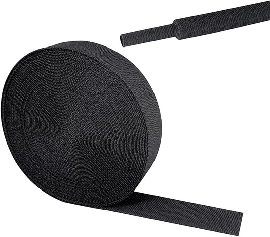 2 in 1 Heat Shrink Braided Sleeving Fabric Tubing-Ideal fit Irregular Shape Hose/Cable/Wire (3/4"(19mm), 40FT)