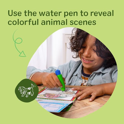 Melissa & Doug Water Wow! Mess-Free Coloring Book - Reusable Activity Pad for Kids Ages 3+ | Animal Theme