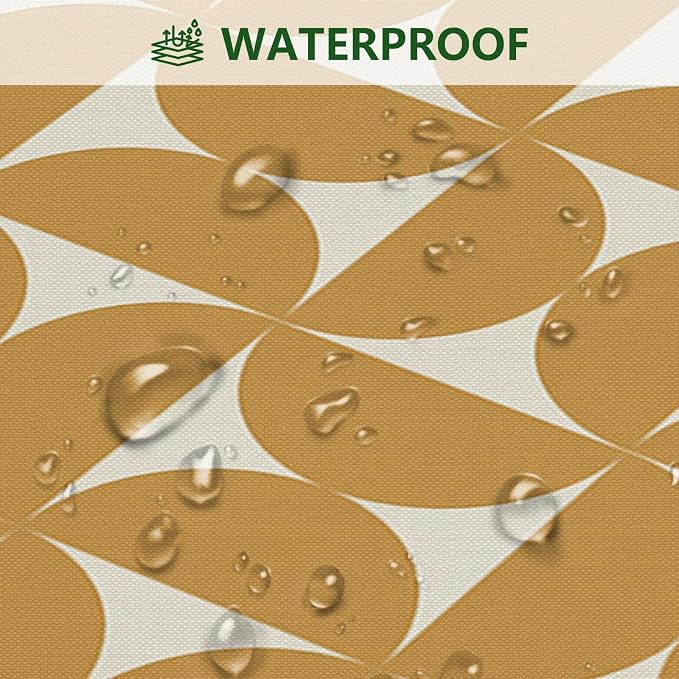 MEHOFOND Vintage Yellow Shower Curtain Modern Mid Century Abstract Geometric Bathroom Curtain Boho Retro Classic 1950S 60S Bathtub Decor Fabric Waterproof Bath Curtain with 12 Hook 72x72 Inch