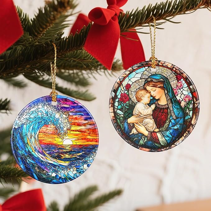 Religious Christmas Ornaments, Christian Ornament, Christmas Tree Decorations, Holiday Decorations, Holiday Ornaments, Religious Gifts, Christian Gift, Holiday Party Gifts, and Xmas Gift Ideas