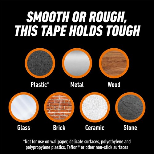 Gorilla Tough & Clear Double-Sided Mounting Tape - Weatherproof, 1" x 150" for Indoor/Outdoor Use
