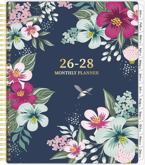 Monthly Planner 2026-2028 by [Brand Name] - 36-Month Calendar with Flexible Cover & Habit Tracker, 8.5'' x 11''