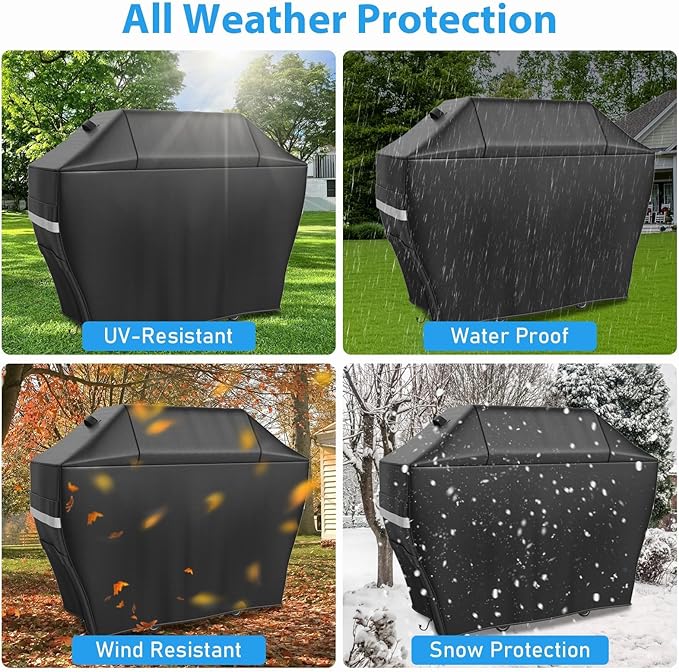 Utheer Grill Cover for Ninja FlexFlame PG300/PG301 – 55" L x 23" W x 47" H BBQ Cover, Waterproof 600D Oxford, UV & Wind Resistant, Fits Ninja PG300 Series Grill XSKPGCVR
