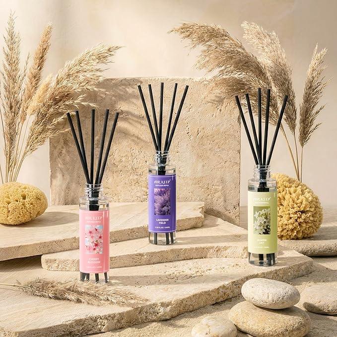 Airkeep Reed Diffuser Oil Refill/Lavender Field/3.38 oz / 1 Pack/Air Freshener & Aromatherapy Essential Oil Blend for Home Fragrance – Scented Refill Oil for Bathroom, Bedroom & Home Decor