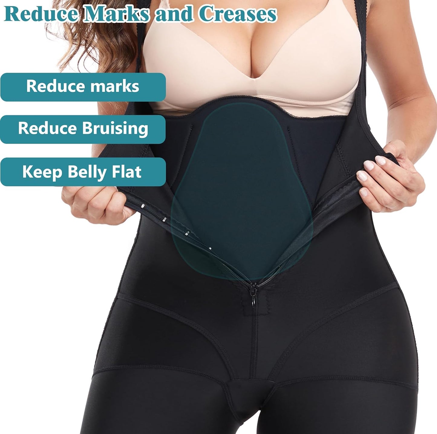 Skiennix Lipo Foam Pads - Abdominal Compression Board for Enhanced Recovery | Comfortable Fit