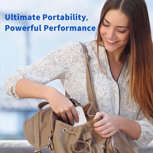 JADENS Wireless Portable Printer - Inkless Bluetooth Thermal Printer for Travel | Compatible with iOS, Android & Laptops, 8.5" x 11" US Letter