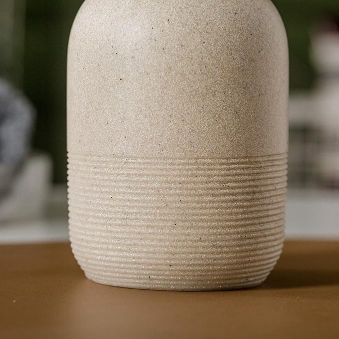 GalDal Soap Dispenser Beige,Hand Soap Lotion Dispenser for Bathroom Countertop,Soap Dispenser for Kitchen.
