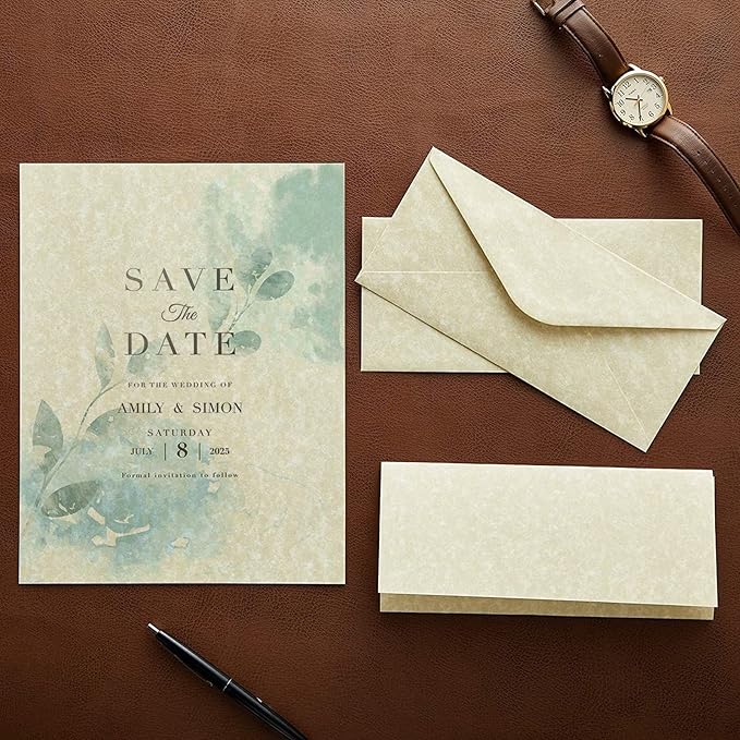 Best Paper Greetings Stationery Paper & Envelopes Set - 96-Pack, 8.5 x 11 Inch, Cream Textured - Letter Writing Paper for Love Letters & Invitations