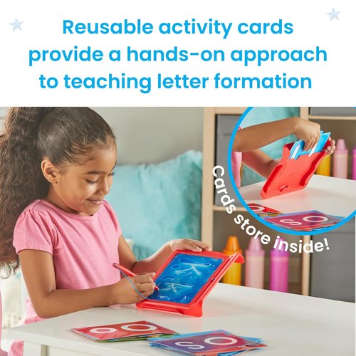 Hand2Mind Letter Tracing Pad - Reusable Sensory Writing Board for Kids 3-5 | Montessori Alphabet Toy