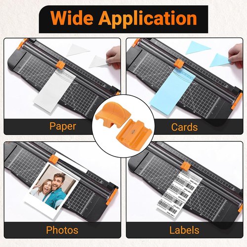 Fiskars TripleTrack Blade Replacement - Titanium Blades for SureCut & Precision Paper Trimmer | 2 Pack