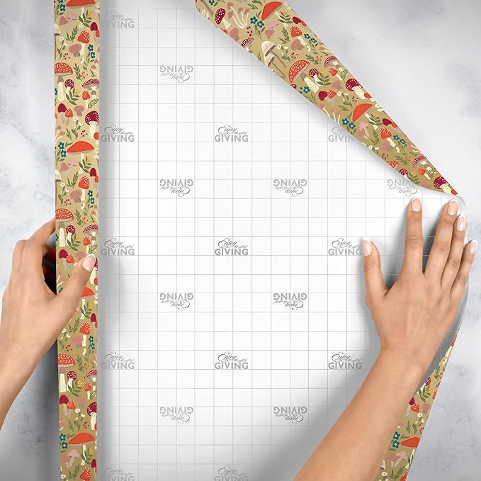 Jillson Roberts Gift Wrap, Mushroom Forest (8 Rolls 5 feet x 30 inches)