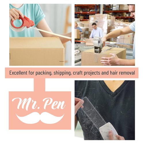 Mr. Pen Packing Tape - Heavy Duty Clear Shipping Tape, 2” Wide, 60 Yards, 8 Pack